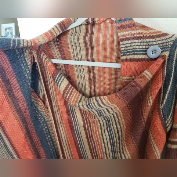 XL wrap around shawl style cardigan, OS fits most, multi-colored - Picture 4 of 5